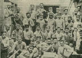 Участники Горловского вооруженного восстания 1905 года в тюрьме. Фото 1907 г.