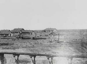 Поселения рабочих в Юзовка. 1872 год