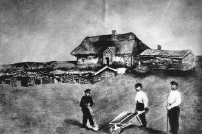 Рабочий люд в Юзовке. 1890 г.