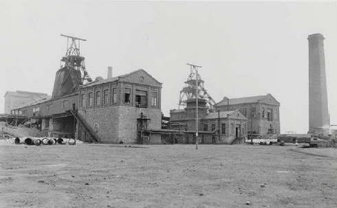 Канатное подъёмное устройство на Юзовской шахте, 1913 г.