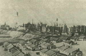 Сталеплавильный (мартеновский) цех Юзовского металлургического завода. 1915 год
