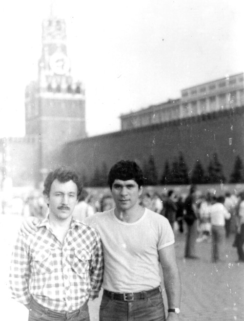 Сергей Салов и Пётр Варият. Красная площадь, Москва,14 июня 1984 года