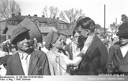 Отправка на принудительные работы в Германию, лето 1942
