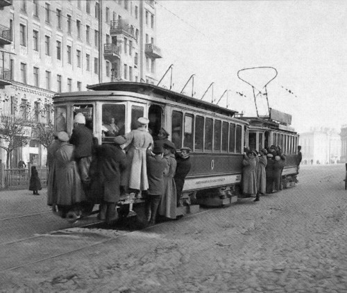 Красные ворота. Трамвай. Фотография 1904 г.