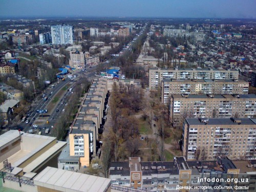 Вид с БЦ Северный, Донецк, 2013