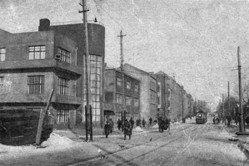 Первоначальный вид здания. Улица Артема, дом № 60. Клуб строителей. Сталино, начало 1930-х годов.