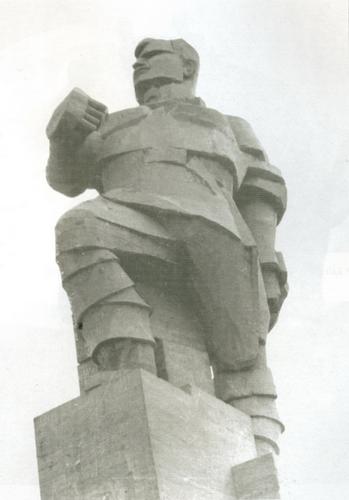 Памятник Артему (Сергееву Ф.А.) в Славяногорске (Святогорске), 1927 год.