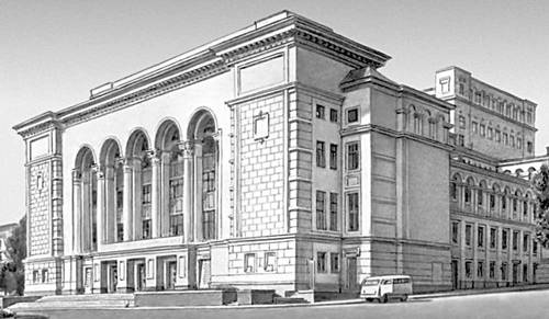 Театр оперы и балета. Донецк, начало 1960-х годов<br>Фото: [1]