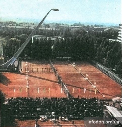 Теннисные корты «Локомотив». Донецк, 1987 год