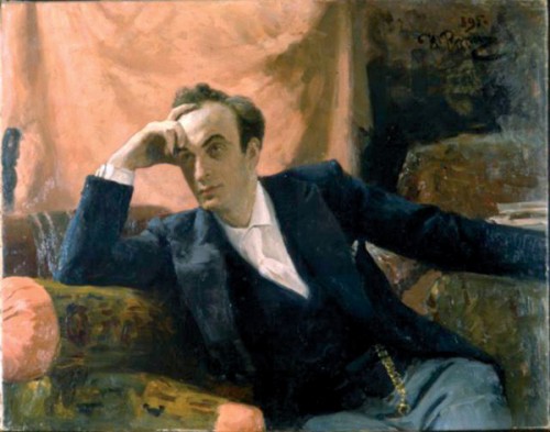 Картина Ильи Репина на которой изображен Георгий Григорьевич Ге (1867-1942 гг.)