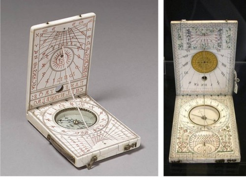 Карманные солнечные часы Экспонаты музеев. Нюрберга (Германия) и Оксфорда (Англия)