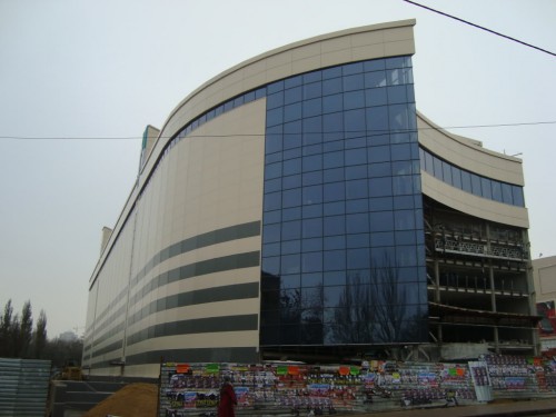 Строительство ТРЦ Донецк-сити. 12 ноября 2009 года
