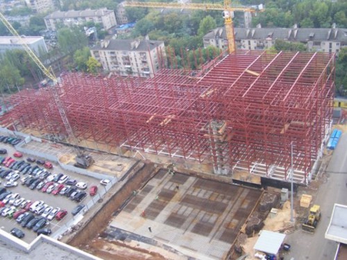 Строительство Второй Линии торгово-развлекательного центра Донецк-сити. 23 сентября 2008 года. [2]