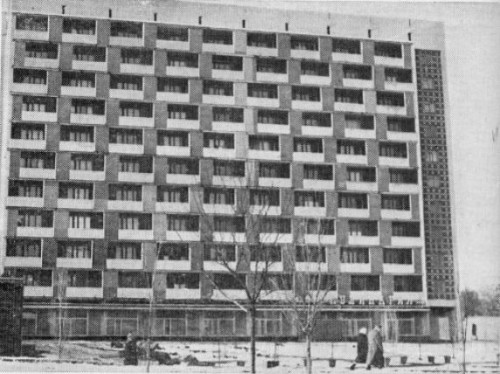 Боковой фасад 10-этажного дома 1976 год