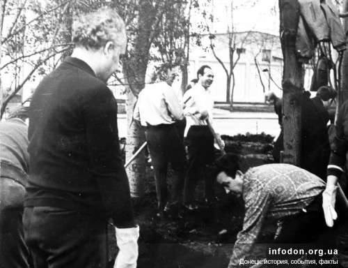 6. Коммунистический субботник в Донецке. 21 апреля 1973 год