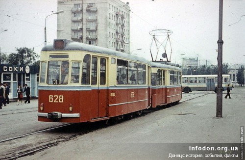 Трамвай на Горсаде. Донецк, 1980-е