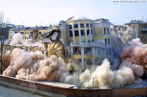 2. Гостиница Донбасс. Взрыв здания. Донецк, 2001.02.26