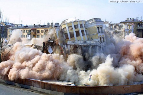 3. Гостиница Донбасс. Взрыв здания. Донецк, 2001.02.26