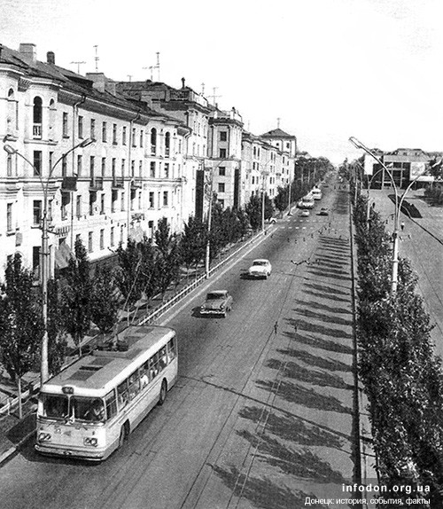 14. Улица Ленина в Макеевке. 1969 год.