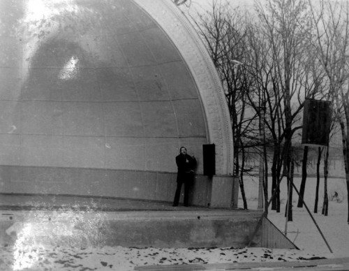 Эстрада в парке им.Щербакова. Январь, 1974 года, Донецк